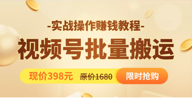 视频号批量运营实战教程，让你一天创作100个高质量视频，日引5W+流量-副业资源站 | 数域行者