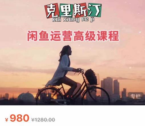 克里斯汀·闲鱼运营高级课程【2022新版】，视频内容非常凝练，适合小白入门-副业资源站 | 数域行者