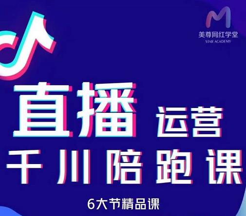 美尊-抖音直播运营千川系统课：直播​运营规划、起号、主播培养、千川投放等-副业资源站 | 数域行者