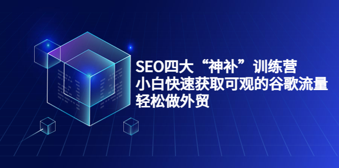 SEO四大“神补”训练营，小白快速获取可观的谷歌流量，轻松做外贸-副业资源站 | 数域行者