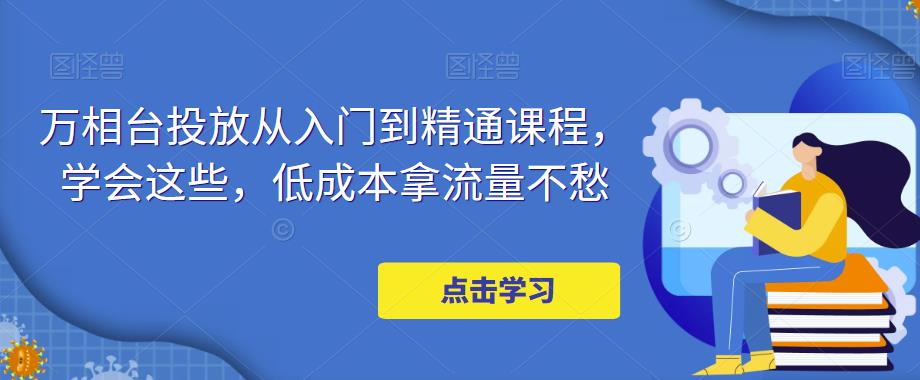 万相台投放从入门到精通课程，学会这些，低成本拿流量不愁-副业资源站 | 数域行者