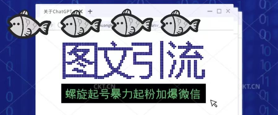 2023年价值1980的图文引流创业粉螺旋起好技术暴力起粉加爆微信-副业资源站 | 数域行者