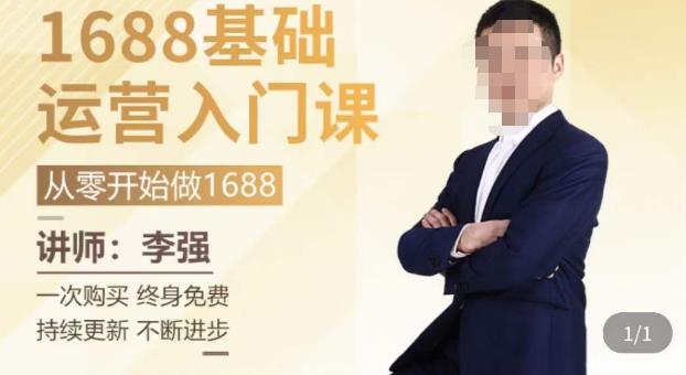1688运营基础入门系统课，​20课时带你系统性解析1688运营-副业资源站 | 数域行者