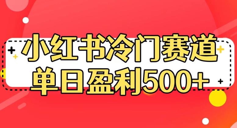小红书冷门赛道，单日盈利500+【揭秘】-副业资源站 | 数域行者
