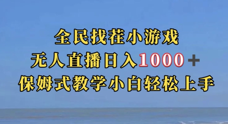 全民找茬小游戏直播玩法，抖音爆火直播玩法，日入1000+-副业资源站 | 数域行者