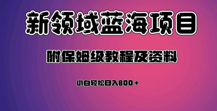 虚拟资源蓝海领域新项目，轻松日入800＋，附保姆级教程及资料-副业资源站 | 数域行者