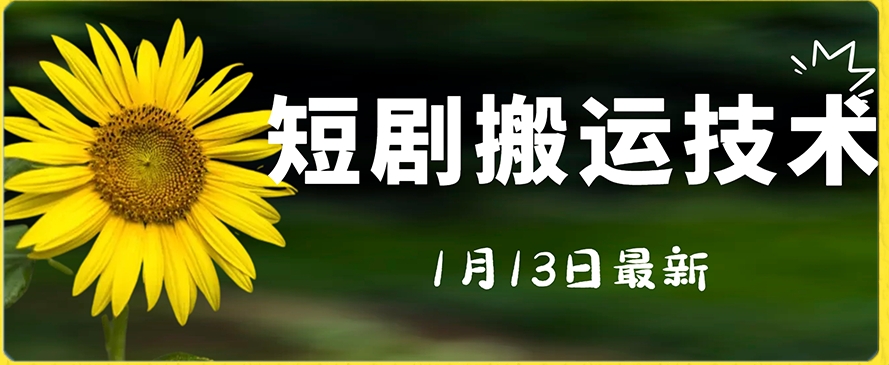 最新短剧搬运技术，电脑手机都可以操作，不限制机型-副业资源站 | 数域行者
