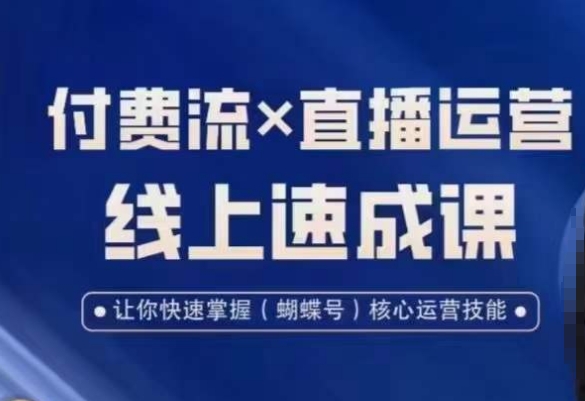 视频号付费流实操课程，付费流✖️直播运营速成课，让你快速掌握视频号核心运营技能-副业资源站 | 数域行者