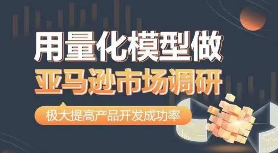 用量化模型做亚马逊市场调研，从数据出发，更高效更准确做判断，极大提高产品开发成功率-副业资源站 | 数域行者