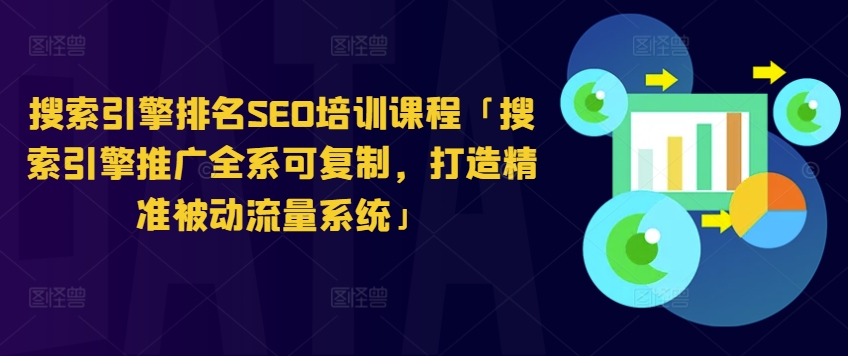 搜索引擎排名SEO培训课程「搜索引擎推广全系可复制，打造精准被动流量系统」-副业资源站 | 数域行者