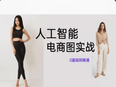 AI电商图实战：零基础精通SD绘图绝技，引爆销量新引擎-副业资源站 | 数域行者