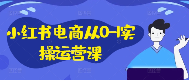 小红书电商从0-1实操运营课，小红书手机实操小红书/IP和私域课/小红书电商电脑实操板块等-副业资源站 | 数域行者