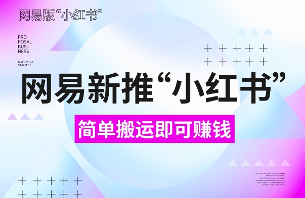 网易官方新推“小红书”，搬运即有收益，新手小白千万别错过(附详细教程)【揭秘】-副业资源站 | 数域行者