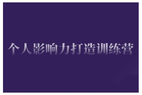 个人影响力打造训练营，掌握公域引流、私域运营、产品定位等核心技能，实现从0到1的个人IP蜕变-副业资源站 | 数域行者